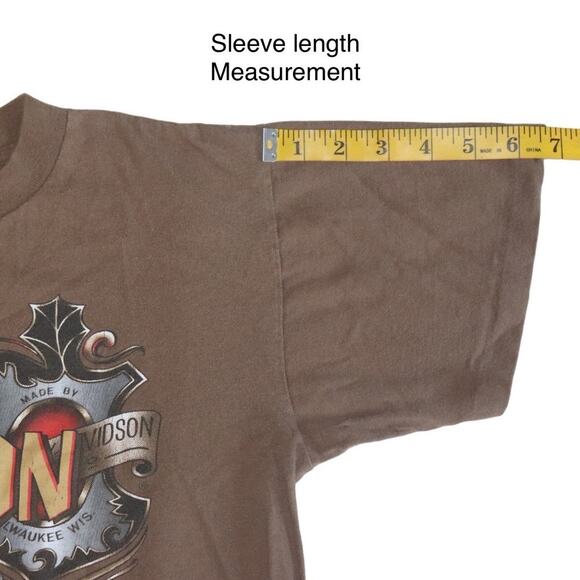 Vintage 90s 1991 3D Emblem Harley Davidson Motorcycle T-shirt Size Medium - Picture 4 of 9